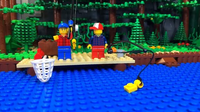 LEGO Dangerous FISHING ? The Amazing Adventures of Lego Characters ? Animation смотреть онлайн