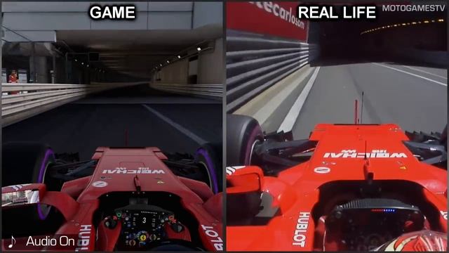 F1 2017 vs Real Life - Monaco Grand Prix Onboard Lap Comparison смотреть онлайн