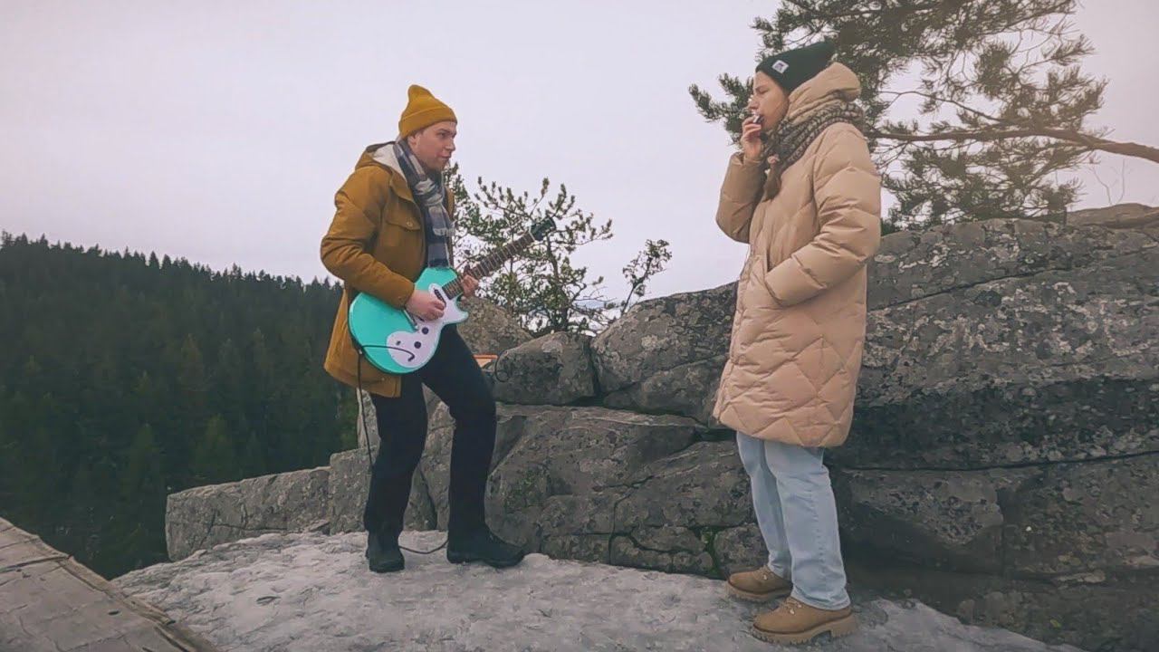 Импровизация, Электрогитара + Губная Гармошкана, Гора Паасо (Карелия) @Daria_Ilina_folk смотреть онлайн
