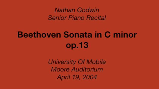 Beethoven Sonata in C minor op.13 смотреть онлайн