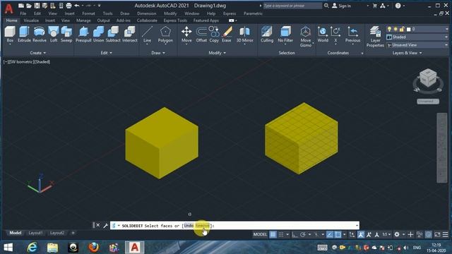 Offset faces autocad 2021 in hindi смотреть онлайн