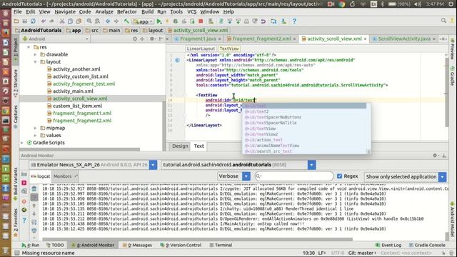 13 Using Scrollview in Android смотреть онлайн