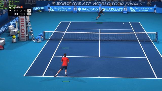 Top Spin 4 RPCS3 4k 60 Fps Djokovic Vs Federer
