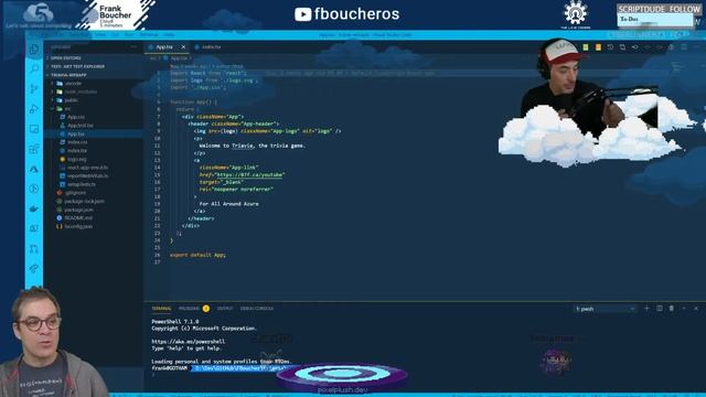 Stream 146 - Learning how to create & publish our first Typescript + Nodejs + React to Azure. смотреть онлайн