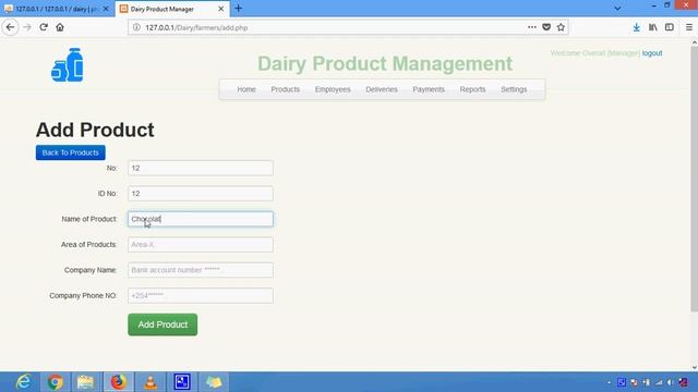 Dairy Product Management in PHP смотреть онлайн