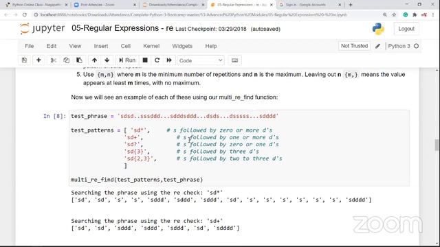 Class (8.30 pm (12 pm)) Regular Expressions in pyhton смотреть онлайн