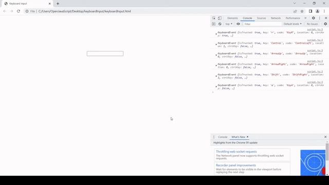 Add keyboard input using JavaScript смотреть онлайн