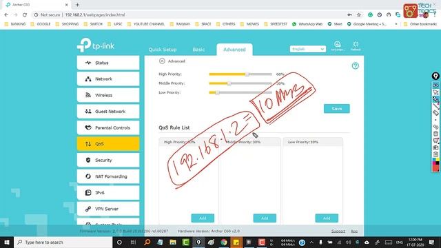 TP-LINK QoS Setup | TP-LINK Archer C60 | Bandwidth Priority Settings | Tutorial | TechTonicsHindi смотреть онлайн