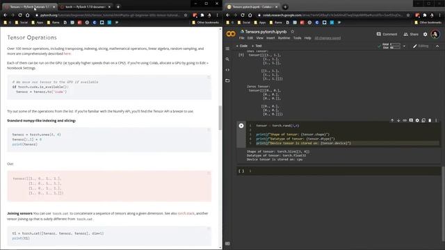 Pytorch Tensor basics | Learning Streams #1.1 смотреть онлайн