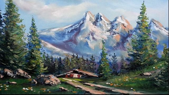 ? ХуДоЖнИкИ | Альпийский пейзаж | Александр Григорьев смотреть онлайн