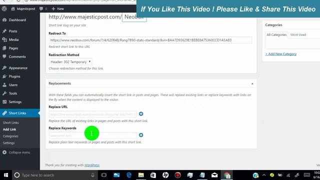 How To Create SHORTENER URL In WordPress For Any Link смотреть онлайн