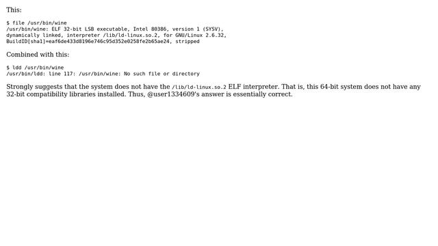 Linux executable fails with "File not found" even though the file is there and in PATH смотреть онлайн
