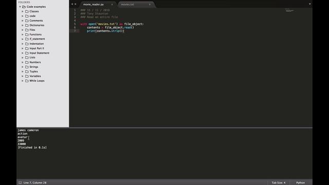 How to read an entire file in Python смотреть онлайн