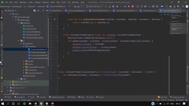 Basic Banking Android Application | The Sparks Foundations | Task 1 | Kotlin смотреть онлайн