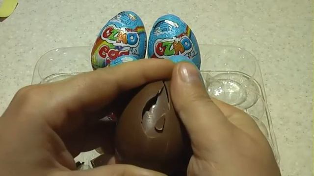 Распаковка шоколадных яиц "ОЗМО" это что-то невероятное))) смотреть онлайн