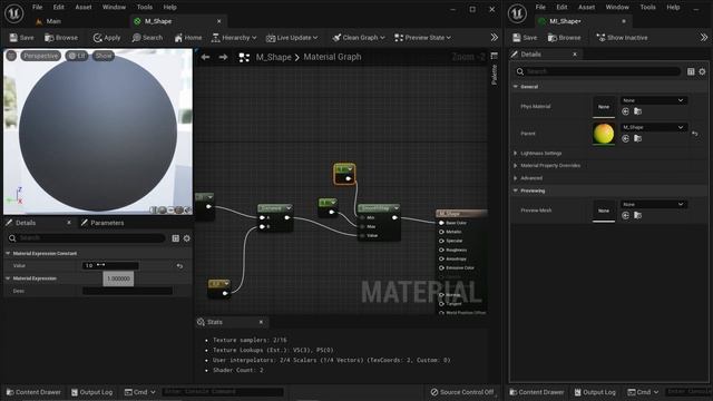 Creating Shapes with Math inside Unreal Engine Material Graph (Circle, Rounded Square, Star & More) смотреть онлайн