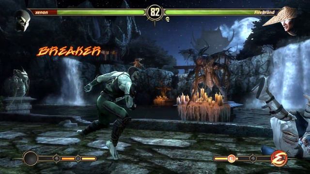 Mortal Kombat 9 - Reptile vs Raiden [Online Multiplayer] смотреть онлайн