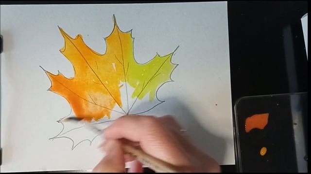 How to Draw a Maple Leaf // Autumn leaf // Watercolor / Рисуем осенний лист / Акварель Кленовый лис смотреть онлайн
