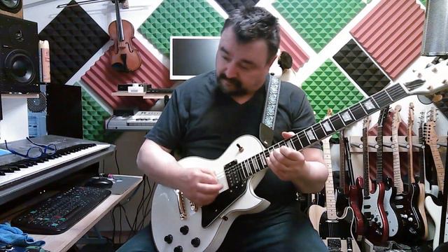GIBSON LP STANDARD VS SIRE L7 on STILL GOT THE BLUES backing track - GUITAR TONE COMPARISION смотреть онлайн