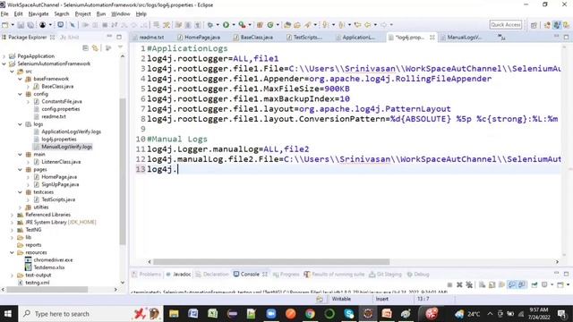 Design Selenium Automation From Scratch- Log4j#design selenium automation framework#selenium#log4j смотреть онлайн