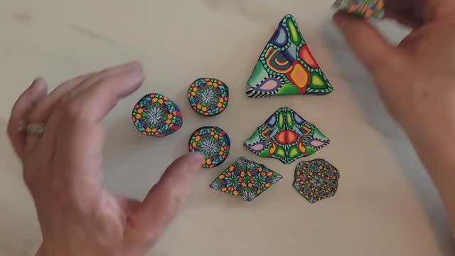 Калейдоскоп из полимерной глины лепка