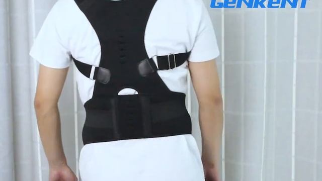 New Magnetic Posture Corrector Neoprene Back Corset Brace Straightener Shoulder Back Belt Spine смотреть онлайн