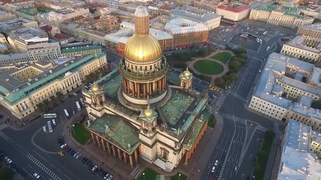 Питер, Санкт - Питербург красоты с высоты птичьего полета