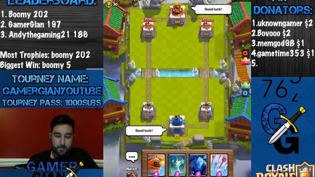 FREE TOURNAMENT EVERYONE WELCOMED! | CLASH ROYALE смотреть онлайн
