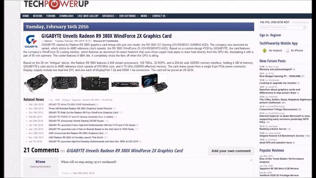 GIGABYTE Unveils Radeon R9 380X WindForce 2X Graphics Card смотреть онлайн
