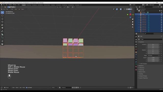 Hard OPS Array Tutorial | How To Random Objects and Colors in Blender? смотреть онлайн
