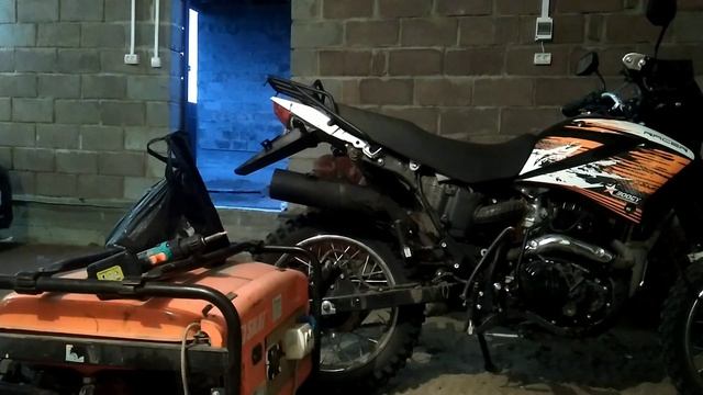 Увеличение мощности на мотоцикле RACER.Переделываю глушитель. смотреть онлайн