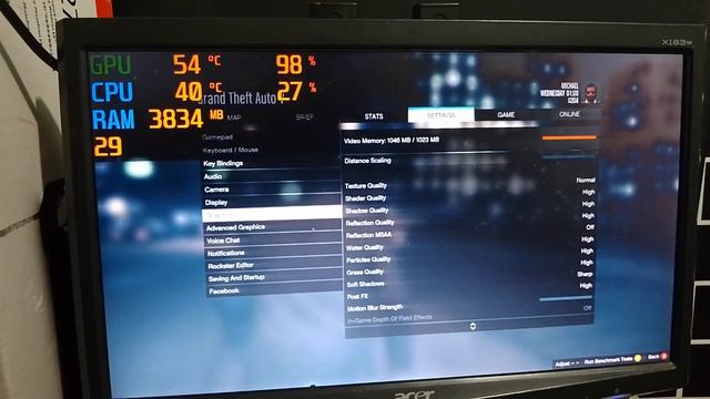 VGA GT 440 1GB DDR3 128BIT REVIEW TEST GAME GTA V SETTING HIGH