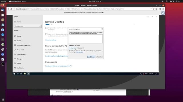 Connect to a Windows 10 VPS Cloudatcost from Ubuntu 20.04 using Remote Desktop ( Remmina ) смотреть онлайн