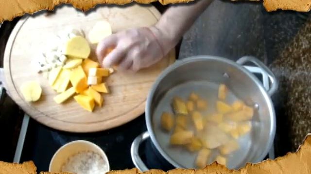 Зеленчукова  крем супа с тиква и целина