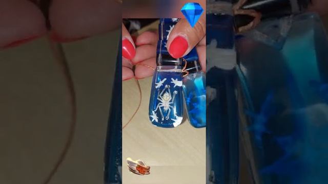 Женское творчество. Перекидные четки с оргстекла синие (паук,роза ветров).rosary with plexiglass. смотреть онлайн