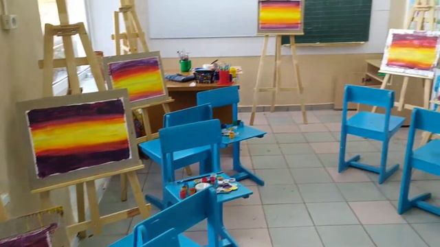 рисуем с детьми морской закат смотреть онлайн