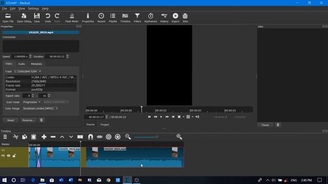 Shotcut.Ускорение кадров видеофайла. | Shotcut.Speeding Up Video File Frames.