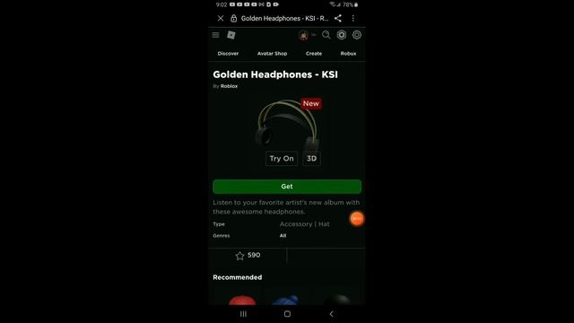 [FREE ITEMS/EVENT] How to get the GOLDEN HEADPHONES and AOTP HAT (KSI EVENT!) | Roblox смотреть онлайн
