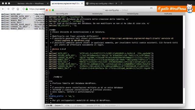 Modificare file wp-config.php смотреть онлайн
