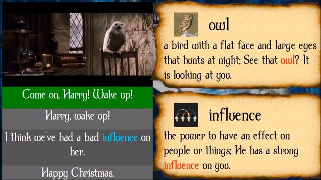 Christmas at Hogwarts - Harry Potter The Philosopher's Stone 【Learn English with Movies】 смотреть онлайн