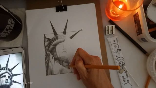 Рисую СТАТУЮ СВОБОДЫ | How to Draw a Statue of Liberty смотреть онлайн