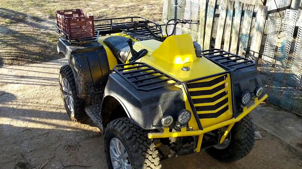 Новые колеса на свой самодельный квадроцикл #28 смотреть онлайн