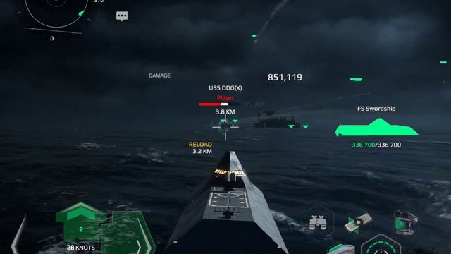 Modern Warship FS Swordship Gtx690 april fool nuclear missile very fun to play смотреть онлайн
