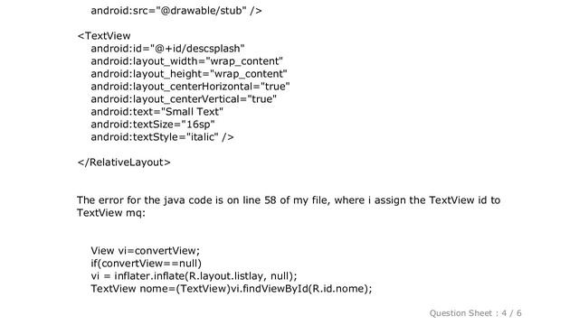 Android : Android: java.lang.ClassCastException: android.widget.imageView cannot be cast to android смотреть онлайн