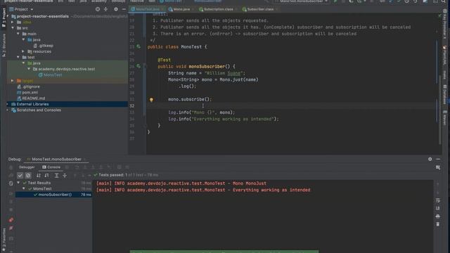 Project Reactor Essentials 03 - Subscribing to Mono смотреть онлайн