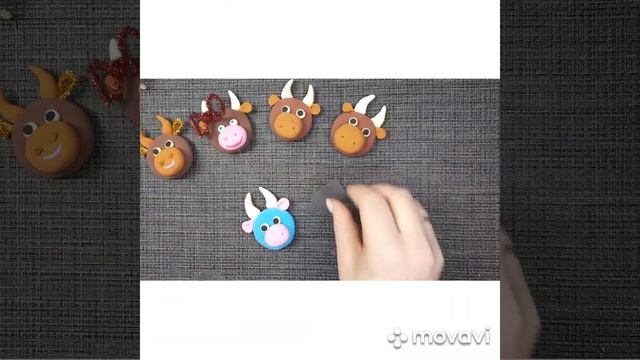 Символ Нового года ПОДЕЛКА ИЗ ВОЗДУШНОГО ПЛАСТИЛИНА смотреть онлайн