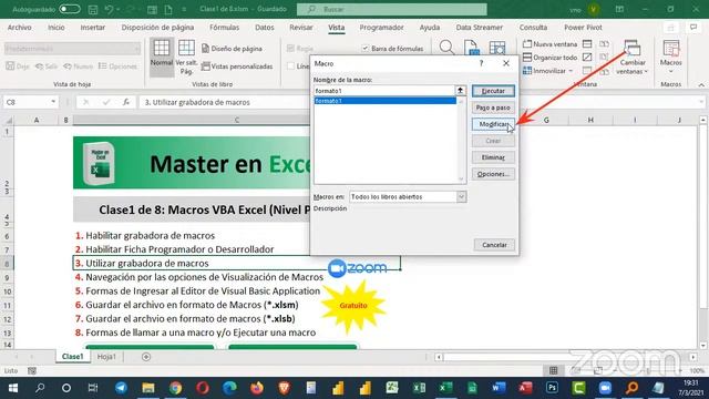 Clase1 de 8 Curso de Macros VBA en Excel desde cero a nivel avanzado смотреть онлайн