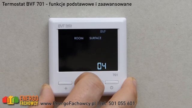 Termostat BVF 701 - programowanie, ustawienia zaawansowane смотреть онлайн