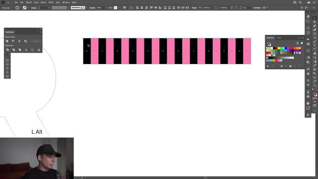 Optical Illusion Text in Illustrator смотреть онлайн