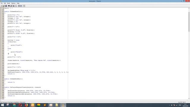 Pawn уроки #2 - Операторы выбора(if, switch), циклы(for, while, do while) смотреть онлайн